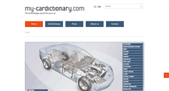 Desktop Screenshot of my-cardictionary.com