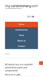 Mobile Screenshot of my-cardictionary.com