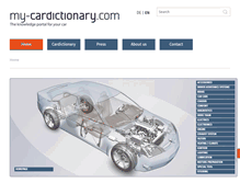 Tablet Screenshot of my-cardictionary.com